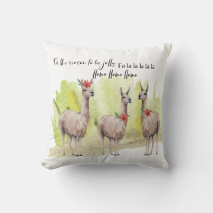 Grappig Schattige Llama Holiday Christmas Kussen