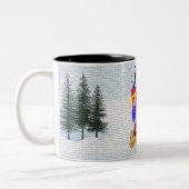 Grappig, Schattige Malinois Hondenkerst Tweekleurige Koffiemok (Links)