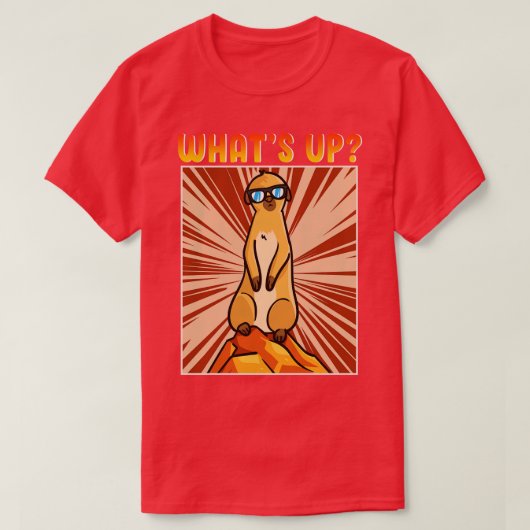 Grappig Schattige Meerkat T-shirt (Design voorkant)