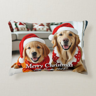 Grappig, Schattige, modern familie kerst Sierkusse Accent Kussen
