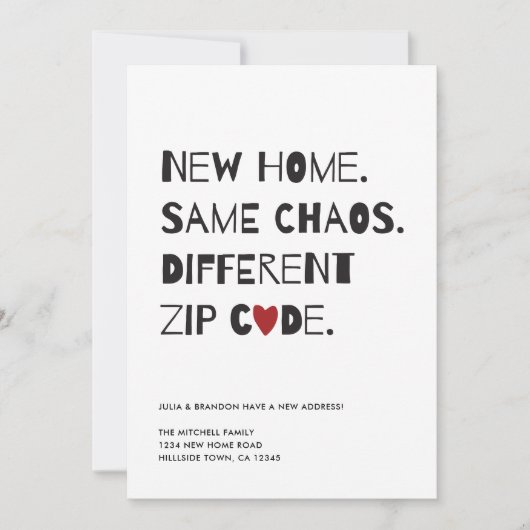 Grappig Schattige modern minimalistisch bewegen Aankondiging (Voorkant)