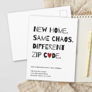 Grappig Schattige modern minimalistisch bewegen Aankondigingskaart