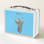 Grappig schattige neushoorns over eenwieler (Achterkant)