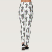 Grappig schattige neushoorns over eenwieler leggings (Achterkant)