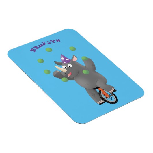 Grappig schattige neushoorns over eenwieler magneet (Rechterzijde)