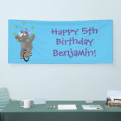 Grappig schattige neushoorns over eenwieler spandoek (Beurs)