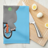 Grappig schattige neushoorns over eenwieler theedoek (Quarter Fold)