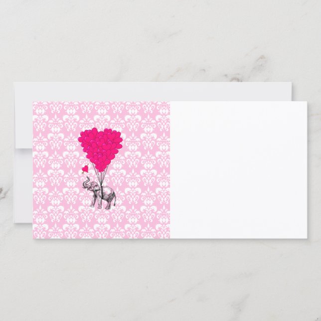 Grappig schattige olifant en roze vocht (Voorkant)