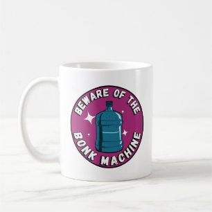 Grappig Schattige oppassen voor de bonkmachine / p Koffiemok