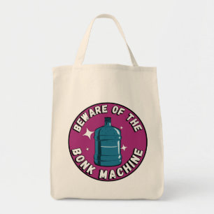 Grappig Schattige oppassen voor de bonkmachine / p Tote Bag