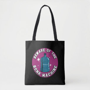 Grappig Schattige oppassen voor de bonkmachine / p Tote Bag