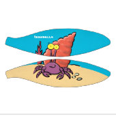 Grappig schattige paarse cartoon-heremietkrab basketbal (Panelen)