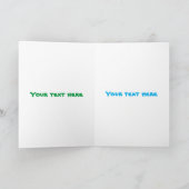 Grappig schattige paarse cartoon-heremietkrab kaart (Binnen)