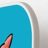 Grappig schattige paarse cartoon-heremietkrab pickleball paddle (Links Detail)