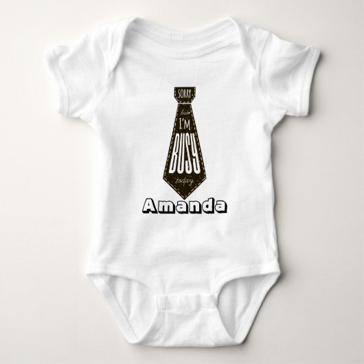Grappig Schattige pak Stropdas Baby Romper (Voorkant)