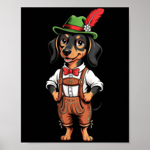 Grappig Schattige Pet Hond Duitse Bier Party Manne Poster