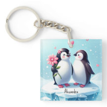 Grappig & Schattige Pinguïn Paar Valentijnsdag