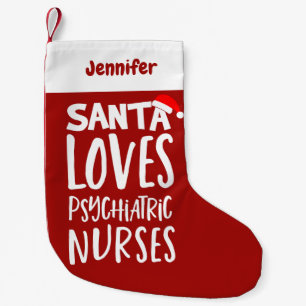 Grappig Schattige Psychiatrisch Verpleegster Kerst Kleine Kerstsok