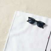 Grappig Schattige Roze Bubble Gum Vogels Op Een Dr Strandlaken (In situ)