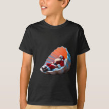 Grappig Schattige Santa Claus Kinder T-shirt
