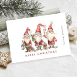 Grappig Schattige Santa Gnomes Christmas Corporate Feestdagenkaart<br><div class="desc">Verrassend en vreugde voor je naaste en maak de viering onvergeeflijk. Voor verdere aanpassing,  te klikken gelieve de "pas verder"verbinding aan en ons ontwerphulpmiddel te gebruiken om deze sjabloon te wijzigen.</div>