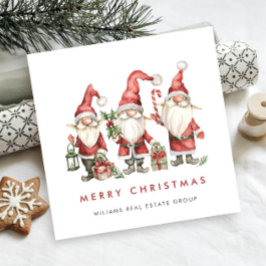 Grappig Schattige Santa Gnomes Christmas Corporate Feestdagenkaart
