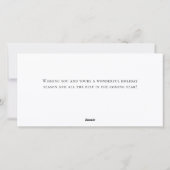 Grappig Schattige Santa Gnomes Christmas Corporate Feestdagenkaart (Achterkant)