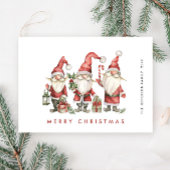 Grappig Schattige Santa Gnomes Christmas Feestdagenkaart