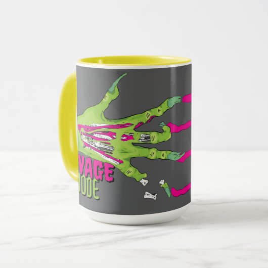 Grappig Schattige Savage Mode Zombie Antidote Load Mok (Voorkant links)