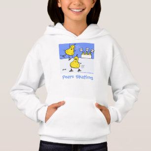 Grappig Schattige Schaatsen Cartoon Meisje's Shirt