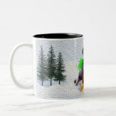 Grappig Schattige Shih Tzu Hondenkerst Tweekleurige Koffiemok (Links)