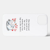 Grappig Schattige Sleeping Cat Quote voor kattenli Case-Mate iPhone Case (Achterkant (horizontaal))