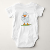 Grappig Schattige Smile gezicht & Duck Romper (Achterkant)