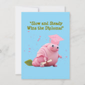 Grappig Schattige Snail Afstuderen Wenskaart Feestdagenkaart (Voorkant)