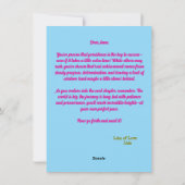 Grappig Schattige Snail Afstuderen Wenskaart Feestdagenkaart (Achterkant)