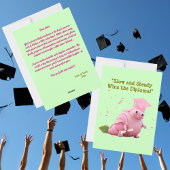 Grappig Schattige Snail Afstuderen Wenskaart Feestdagenkaart