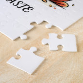 Grappig Schattige Spiritueel Kat Mediteren  Legpuzzel (Zijkant)