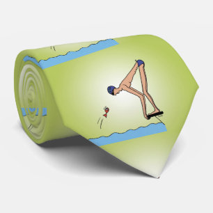 Grappig schattige stropdas van de zwembad van de z