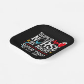 Grappig Schattige super vermoeide verpleegster dag Papieren Bordje (Gebogen)