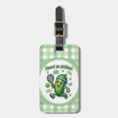 Grappig Schattige Sweet als Pickles Pickleball Bagagelabel (Voorkant verticaal)