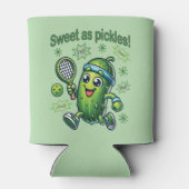 Grappig Schattige Sweet als Pickles Pickleball Blikjeskoeler (Achterkant)