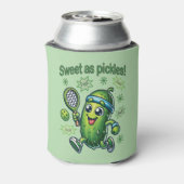 Grappig Schattige Sweet als Pickles Pickleball Blikjeskoeler (Blikje Achterkant)