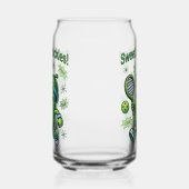Grappig Schattige Sweet als Pickles Pickleball Blikvorm Glas (Links)