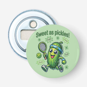 Grappig Schattige Sweet als Pickles Pickleball Button Flesopener