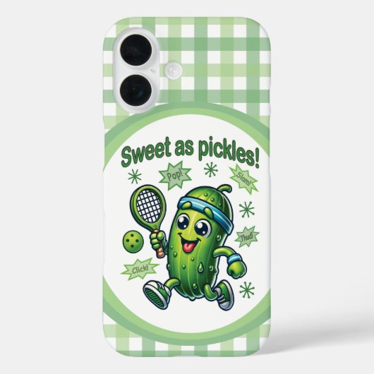 Grappig Schattige Sweet als Pickles Pickleball Case-Mate iPhone Case (Achterkant)