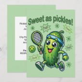 Grappig Schattige Sweet als Pickles Pickleball Kaart (Voorkant / Achterkant)