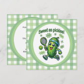 Grappig Schattige Sweet als Pickles Pickleball Kaart (Voorkant / Achterkant)