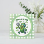 Grappig Schattige Sweet als Pickles Pickleball Kaart (Staand voorkant)