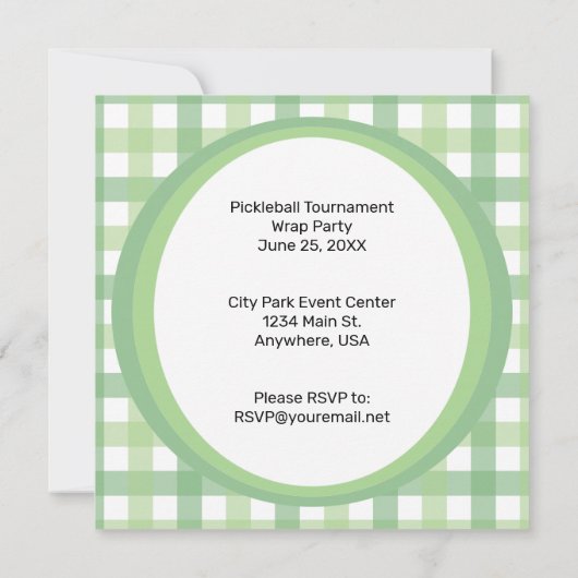 Grappig Schattige Sweet als Pickles Pickleball Kaart (Achterkant)