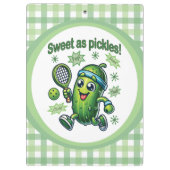 Grappig Schattige Sweet als Pickles Pickleball Klembord (Achterkant)